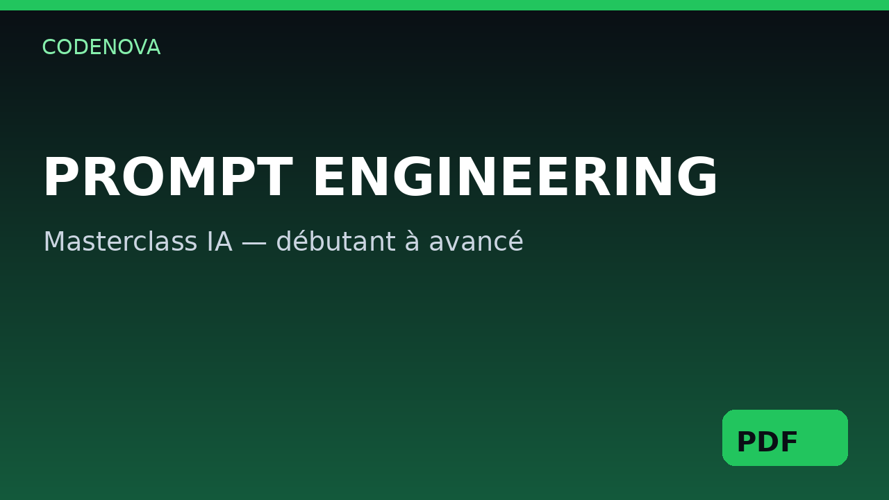 Couverture : Prompt Engineering Masterclass